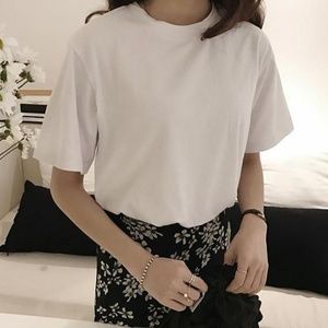 Casual Crewneck Short Sleeve Tee